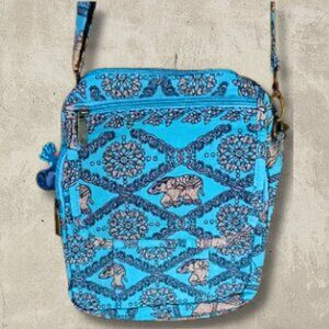 Crossbody Travel Bag Boho Pattern | Multi-Pocket Purse | Adjustable Strap | NWOT